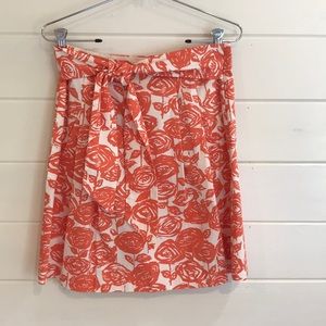 JCrew Tie front skirt